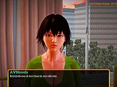 in my new family game 450, the redhead and brunette teens explore adventures