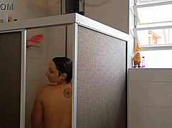 the story of discovering the married woman's delicious ass with blowjob and monster cock action