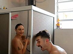 the story of discovering the married woman's delicious ass with blowjob and monster cock action