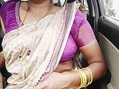 hey, check this indian aunty with son-in-law on a dirty car drive for sex