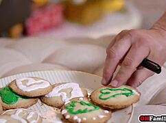 bisexual teen stepsisters want creampie for christmas.