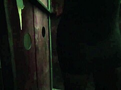 Milf sucks multiple cocks at public gloryhole