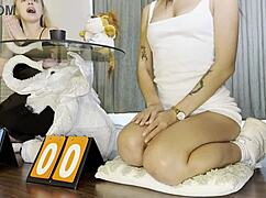 Girls Handjob Big Cock In Dice Challenge