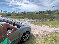 Friends trans fucking hot in the forest 😍