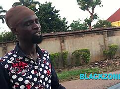 Her Car Spoiled, Stranger Helps With Interview, Ebony Young Woman With Natural Tits And Small Waist