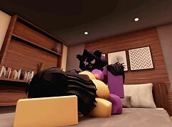 Roblox Raven lagledare chattar med grannen