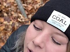 amateurs caught outside in the snow licking her ass and getting multiple cumshots