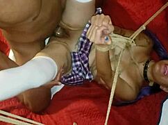 Big black cock takes on fiery Mexican babe in intense clash!