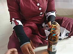 Horny Brother-In-Law And Thirsty Sister-In-Law's Fast Fucking After Beer