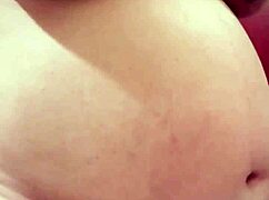 Pregnant stepmom strips on webcam