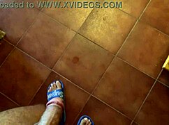 horny stepson pulls out his big cock seeing french stepmother naked in kitchen. want to see the masturbation and sex?