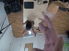 Mandy mynxx gagging on deepthroat blowjob overhead 😏