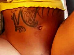 Brunette milf enjoys a relaxing massage before hardcore interracial action.