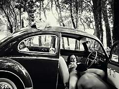 Back in the day, they had retro sex in a Fusca car.