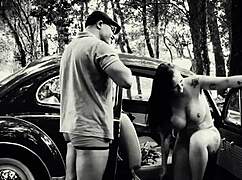 В старые времена они трахались в ретро Фуска