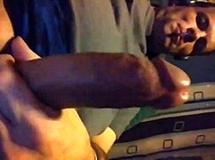 Intense Close-Up of Squirting on Monster Cock