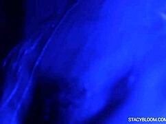 Horny babe caressing herself with dildo 😏