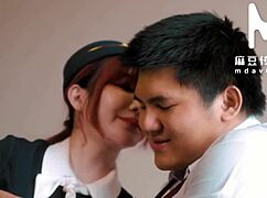 nana shen looks innocent but gives amazing blowjobs and footjobs in group