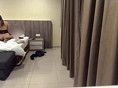 set up a hidden cam to catch this cheating Tinder slut riding me hard.