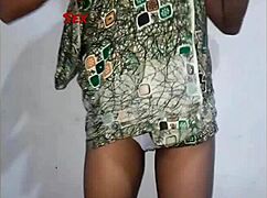 Big Cock Contrasts With Young Brunette Bride's Petite Ass