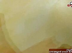 Skinny British teen 18+ gets banged hard during her massage session.