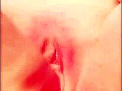 Amateur films sloppy dildo session on cell phone