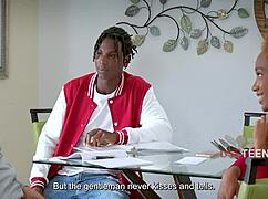 Tutor Freely Uses Black Step Sibling Duo For Science With Fucking And Orgasm