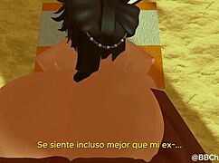 Black Bull Fucks Femboy Bunny In Doggystyle With Monster Cock