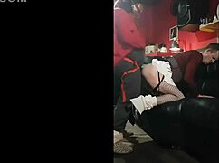 Hey, this crossdresser is collecting ass to mouth!