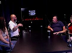 this woman in sheer red puts it all in her mouth during lesbian scenes!