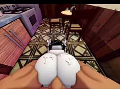 Wife cooks me a meal, so I reward her with my monster cock!