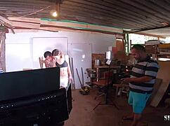 Behind the scenes: Luara Amaral's first orgasm with creampie