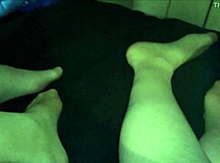 milf and i chilling in nylon stockings, she's got sexy feet