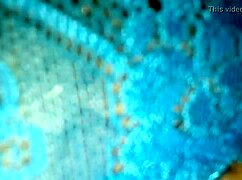 My wife's blue leggings part one