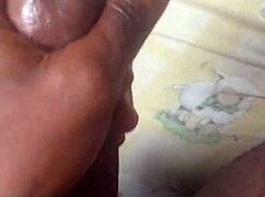 Big black cock MASTURBATING in intense session