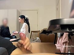 Stepmom and I catch husband jerking off to porn