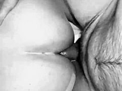 por el culo en blanco y negro with intense anal orgasm