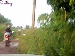 Almost Caught Fucking Huge Cock in Car!