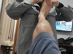 Redhead Slut Plays With Husband Then Calls Married Neighbor To Shave Her Pussy