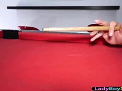 i had pool night with asian ladyboy, ended in barebackin' and blowjob.