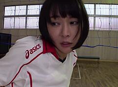 secret footage of japanese busty volleyball team training, unreal curves!