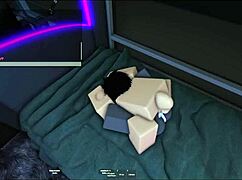 Predstav si, ako oplodňuješ túto goth kurvu v Roblox kondó