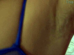 horny stepson sees mother-in-law's hairy pussy close up