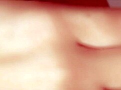 Pretty Japanese amateur gives close-up blowjob and face fucking