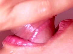 Pretty Japanese amateur gives close-up blowjob and face fucking