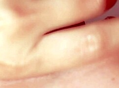 Pretty Japanese amateur gives close-up blowjob and face fucking