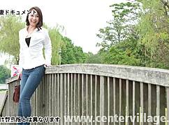 I’m obsessed with this Japanese milf Chizu Sendo in her first raw creampie shoot.