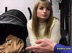 i'm a teen hottie stealing dildos for big monster cock sex in the office