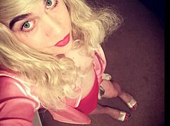 Tranny Babe Veronica Mix Shakes Ass In Panties As Crossdressing Babysitter With Blue Eyes