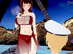 so there we were having sex on the beach with akagi in koikatsu 3d azur lane style... it felt wild